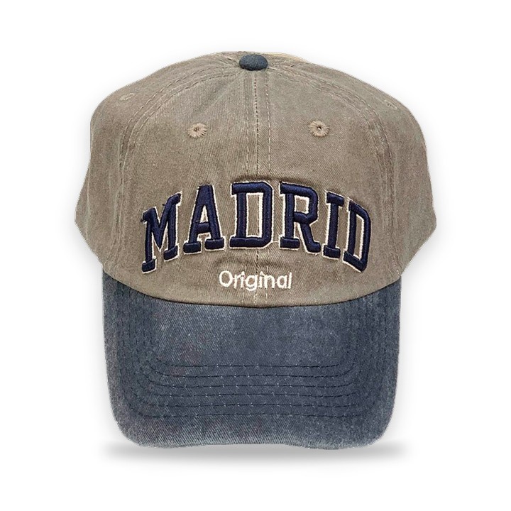 Gorra Robin Ruth «Madrid Original» bicolor marrón con visera denim