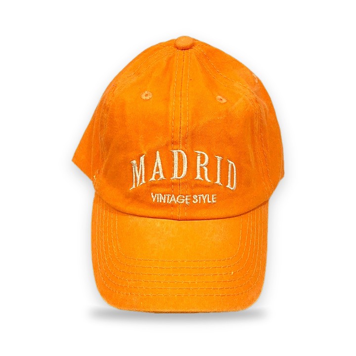 Gorra Madrid Robin Ruth de pana naranja ocre