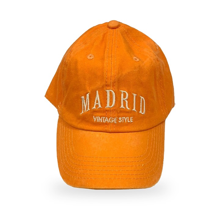 Robin Ruth Madrid cap in ochre orange corduroy