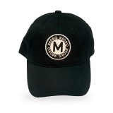 Gorra Madrid Robin Ruth negra con parche redondo de la M