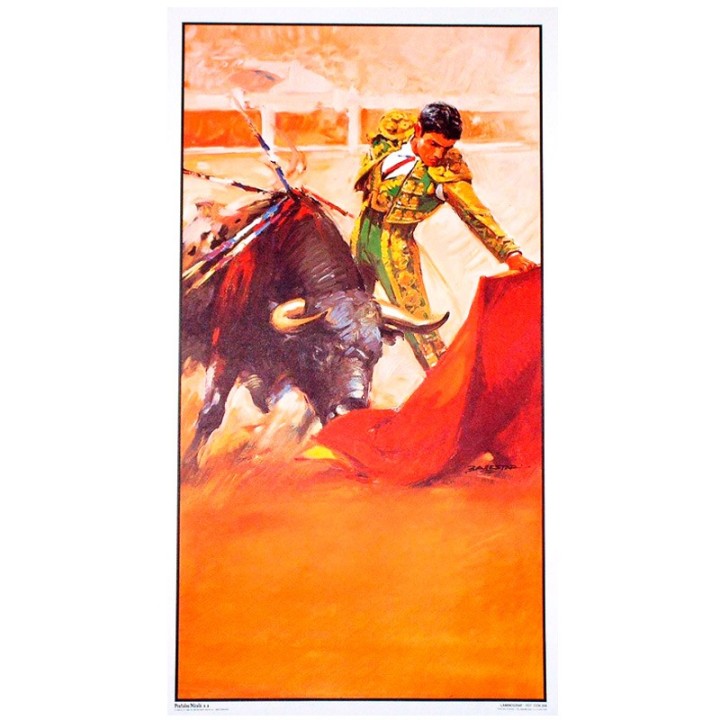 Customizable bullfighting poster with photography and names, buy online