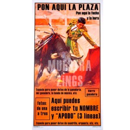 Poster ou Affiches Taurines Personnalisable avec photographie et noms