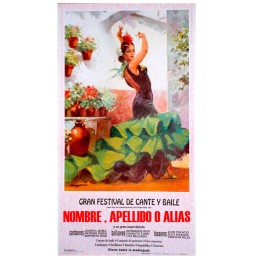 Affiche personnalisée flamenca