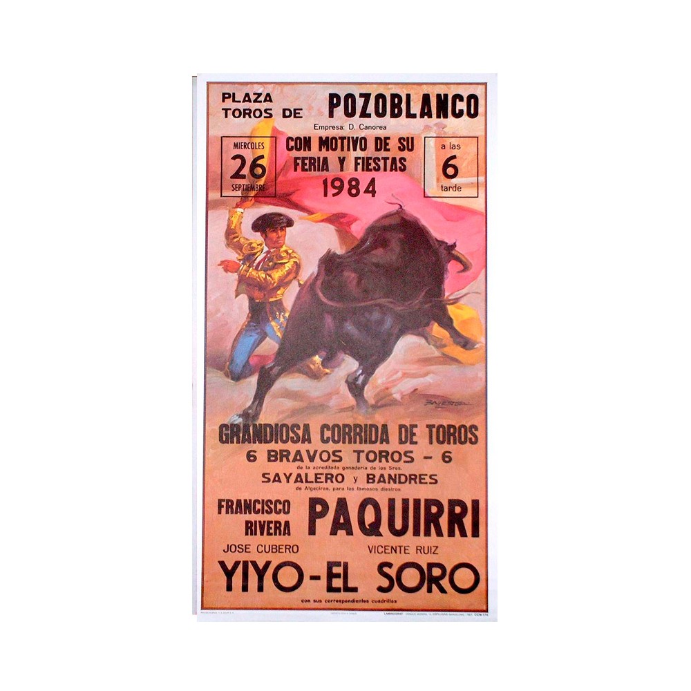 Cartel taurino "Mitos" Pozoblanco