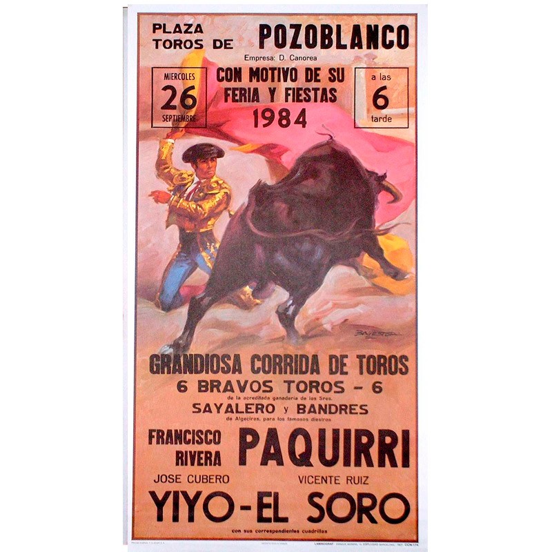 Cartel taurino "Mitos" Pozoblanco