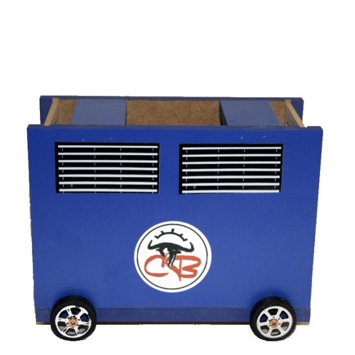Children's toy bull chute transport box, wooden bullfighting play pen toy