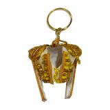 Porte-clés veste de torero fait main, coloris blanc