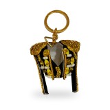 Llavero de chaquetilla de torero hecho a mano, color negro