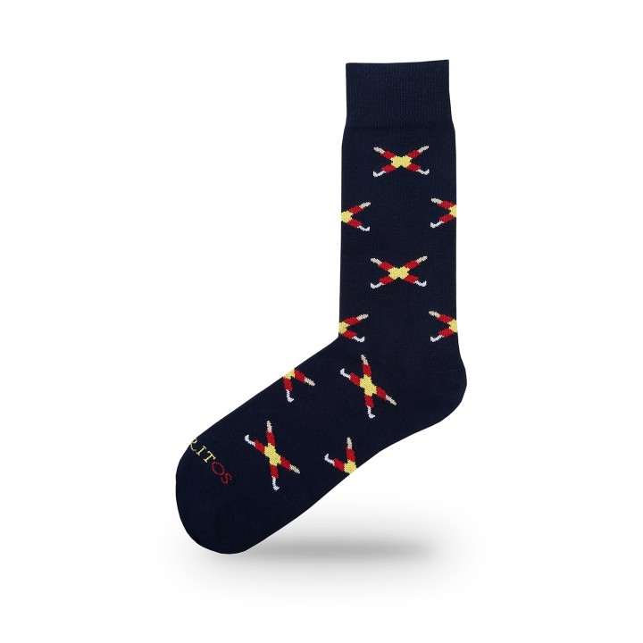 Calzini Toreritos modello Banderillas, blu navy – vista 3