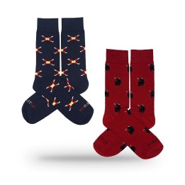 Calzini taurini Toreritos con tori o banderillas