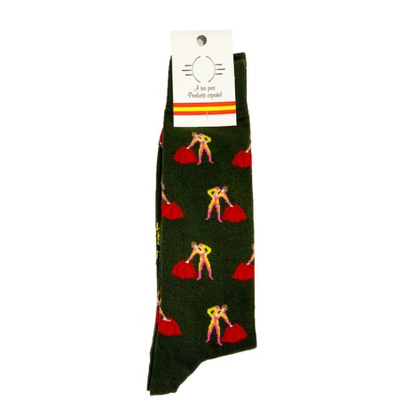 "Bullfighter passes" socks green