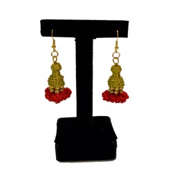 "Machos de chaquetilla" colored earrings