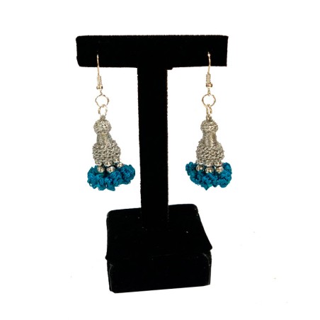 "Machos de chaquetilla" colored earrings