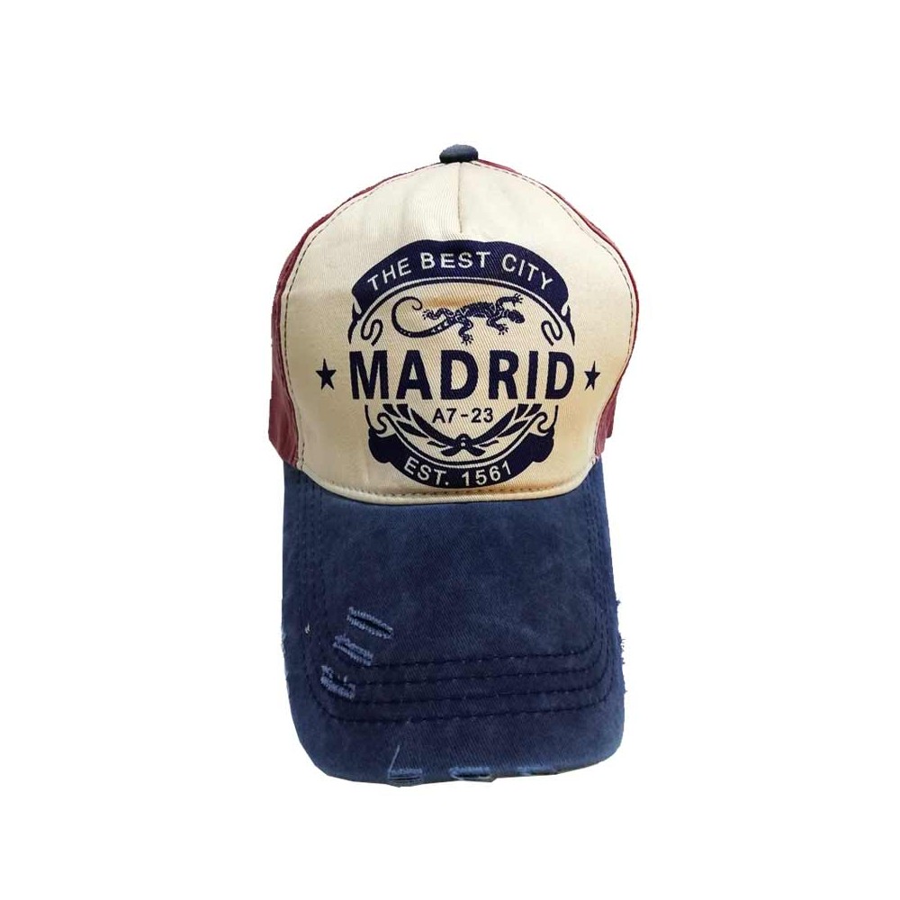 Two-tone Madrid visor cap