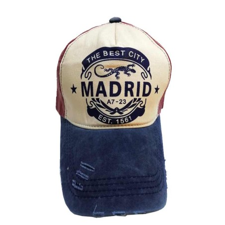 Two-tone Madrid visor cap