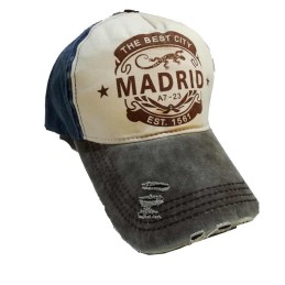 Gorra visera Madrid bicolor