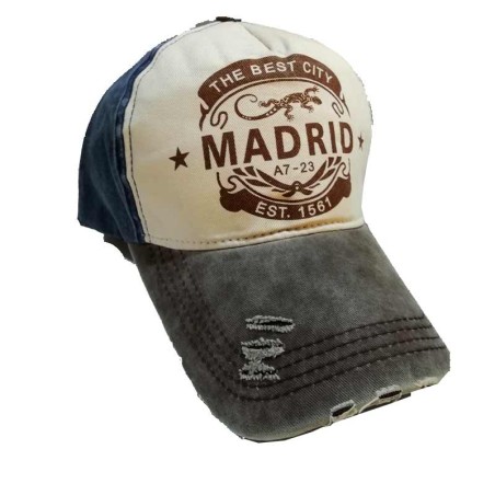 Two-tone Madrid visor cap