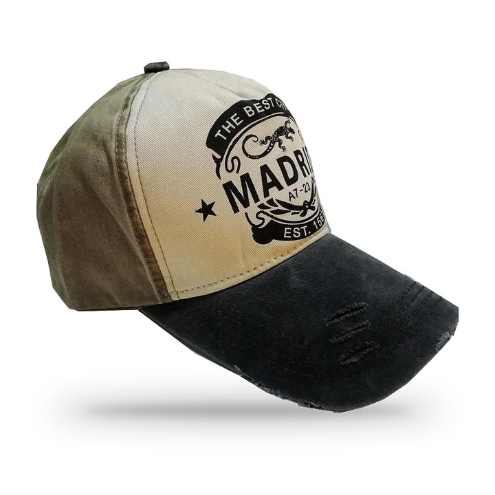 Zweifarbige Madrid-Cap im Vintage-Look – Ansicht 5
