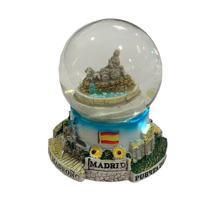 SOUVENIRS y RECUERDOS DE MADRID, Boule de neige, monuments de Madrid