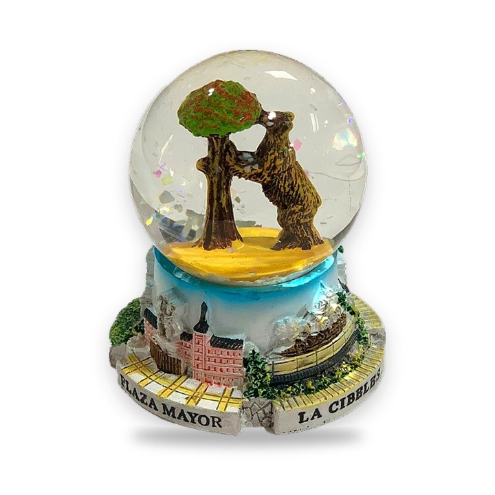 Bola de nieve con monumentos de Madrid, modelo Oso y Madroño