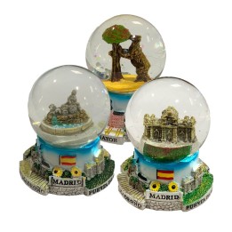 SOUVENIRS y RECUERDOS DE MADRID, Boule de neige, monuments de Madrid
