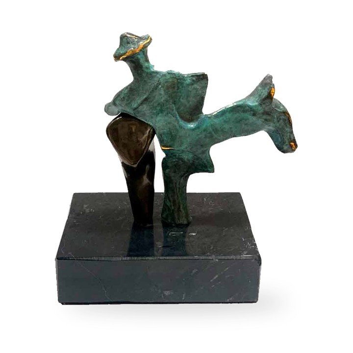 Escultura em bronze de Dom Quixote e Sancho Pança – vista 5