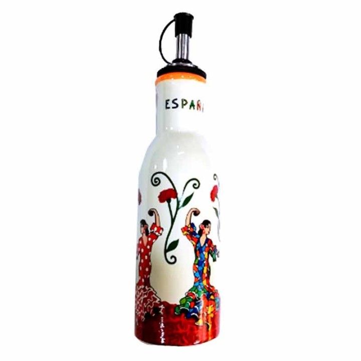 Oil bottle Flamenca dancer Trencadís ,ZiNGS souvenir shop in Madrid