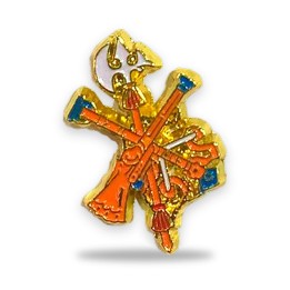 Spanish Legion emblem pin badge in gold-tone metal