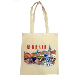 Bolsa de Tela "Souvenirs de Madrid" Plaza Mayor
