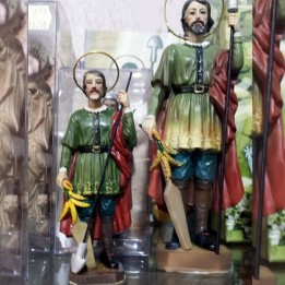 Figura de San Isidro Labrador en resina – vista 6