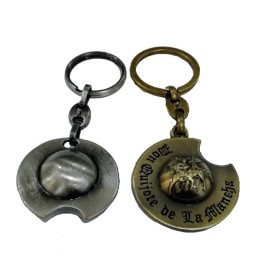 Porte-clés en métal "Don Quichotte et Sancho"