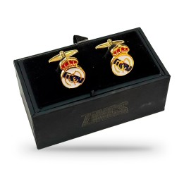 Manschettenknöpfe von Real Madrid mit emailliertem Wappen