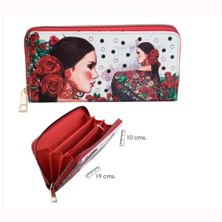 Wallet purse "Flamenca" collection