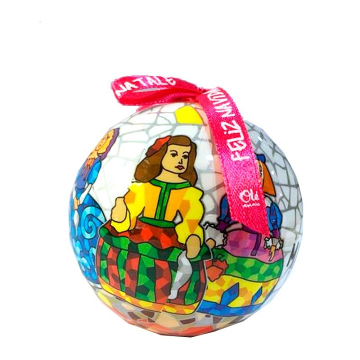 Ornement de Noël « Mosaïque Meninas »
