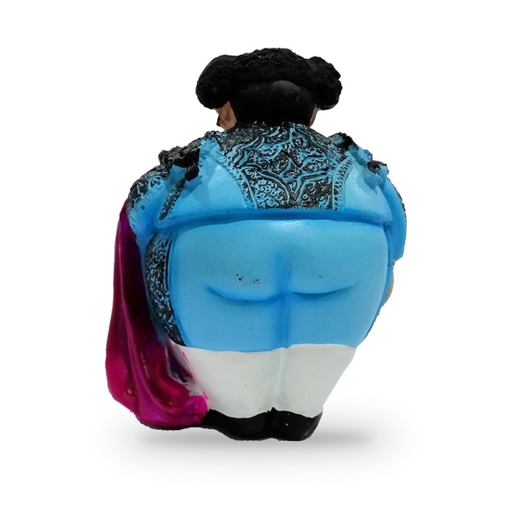 Lustige Torero-Figur von Olé Mosaic in Blau – Ansicht 2