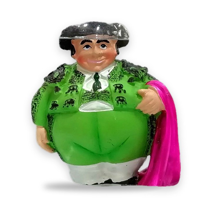 Olé Mosaic funny bullfighter figurine in green – view 3