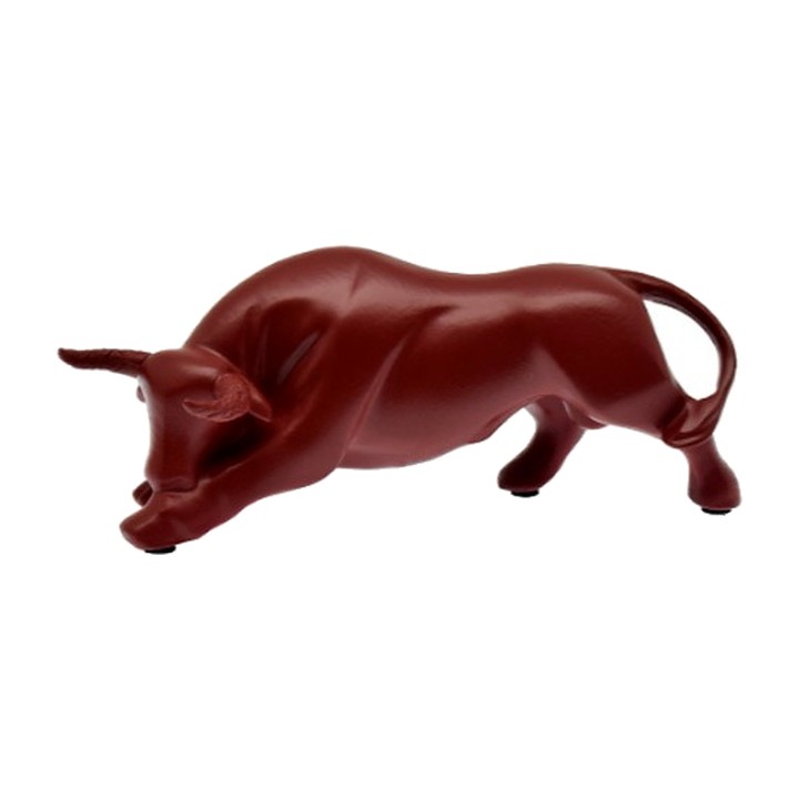 Mini toro Memorys accovacciato di Nadal in rosso