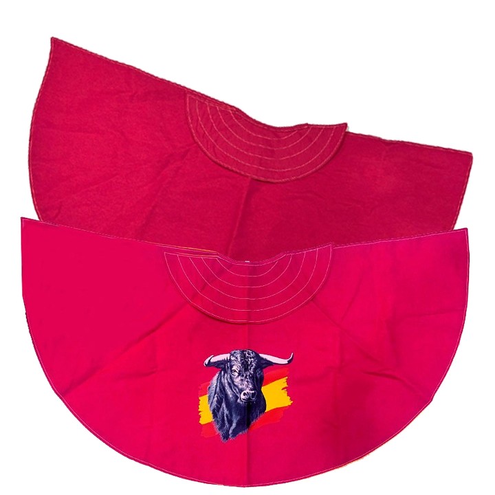 Cape de torero enfant en Tergal, unie ou taureau et drapeau