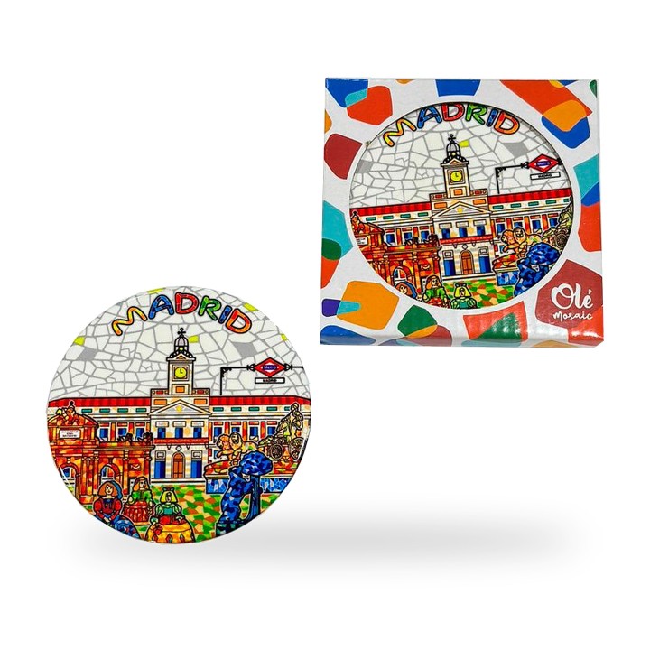 Sottobicchiere di Madrid a mosaico trencadís – vista 2