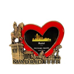 Cadre photo "Coeur Souvenirs de Madrid"