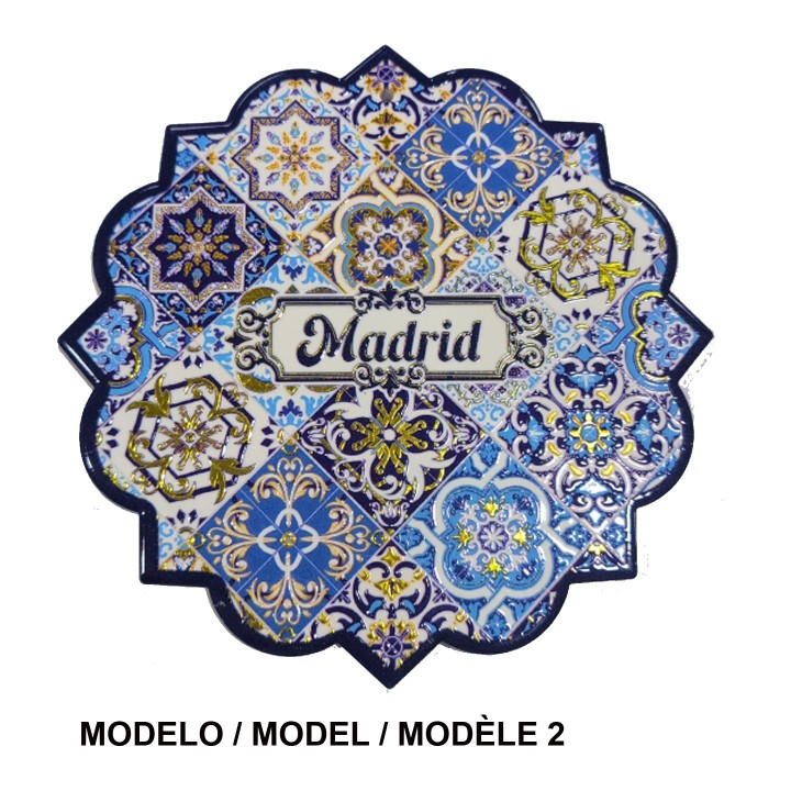 Souvenirs of Madrid Azulejo Trivet