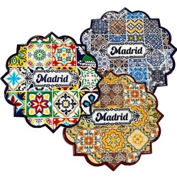 Salvamanteles Azulejo Souvenirs de Madrid