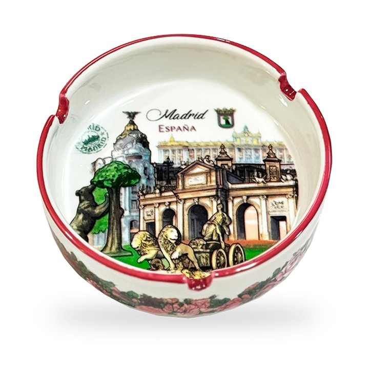 Aschenbecher aus Porzellan Souvenirs de Madrid – Ansicht 4