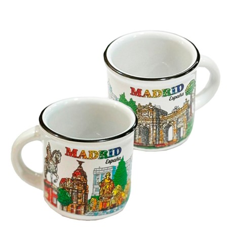 Small mug "Souvenirs of Madrid Monuments"