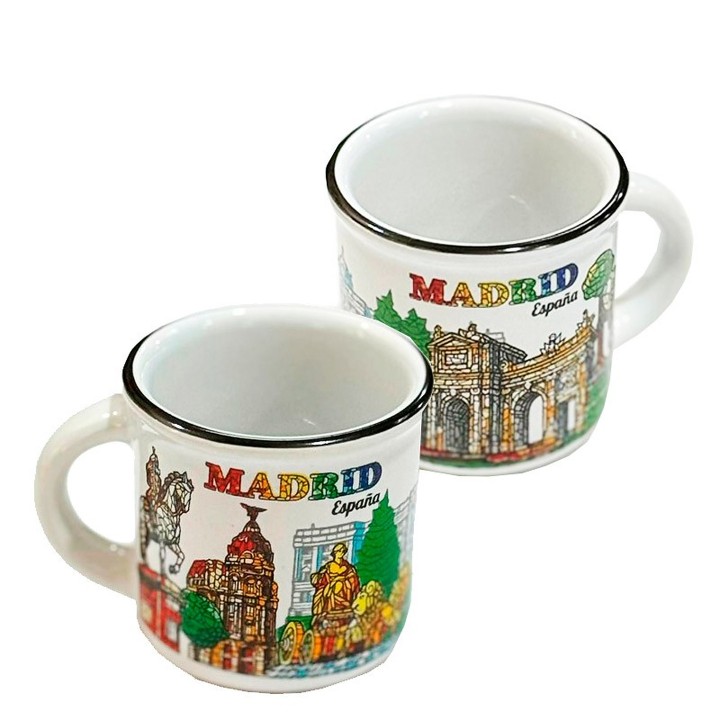 Tazza piccola in porcellana Monumenti di Madrid – vista 3
