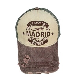 Casquette visière bicolore Madrid