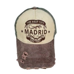 Gorra visera Madrid bicolor