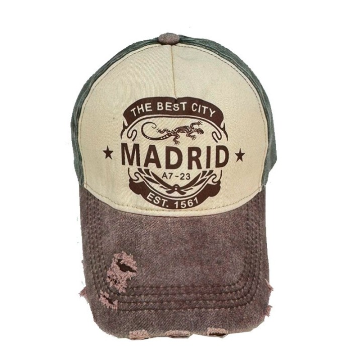 Gorra visera Madrid bicolor