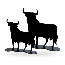 Offizielle Silhouette des Osborne-Stiers aus schwarz lackiertem Metall