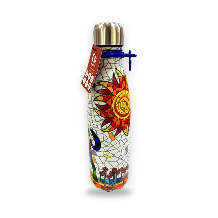 Gaudí mosaic flask, Souvenir of Madrid design – view 5